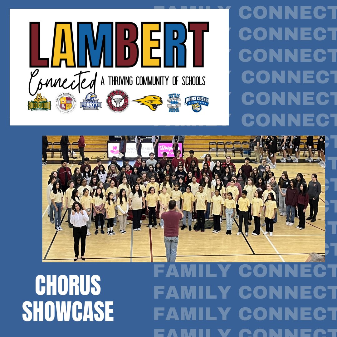 LambertHS's tweet photo. It was a great night at the Lambert Connected Basketball Game and Chorus Showcase. Thank you to our elementary, middle and high school chorus members and directors for a very special performance...it was superb! https://t.co/suKpgEP1xw