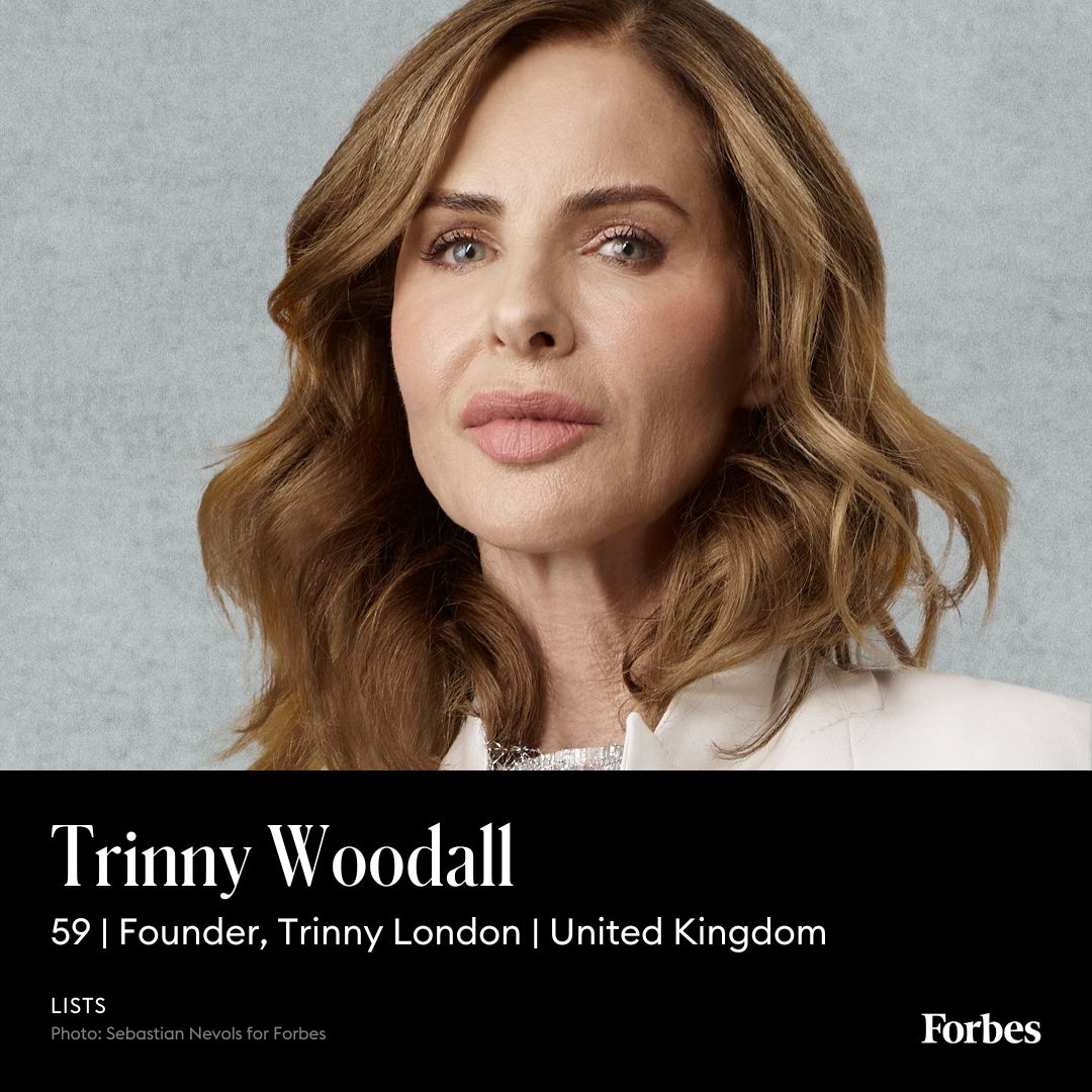 ForbesWomen on X: Trinny Woodall spent two decades as a British television  star and fashion advisor in “What Not To Wear. In 2017, at 53, she  launched Trinny London, a makeup and