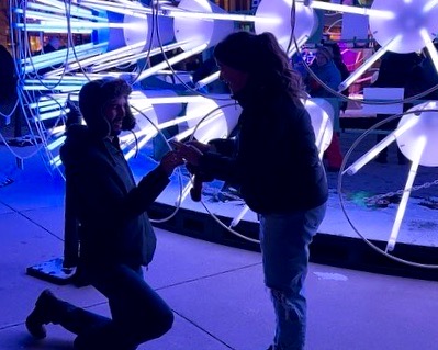The brightest lights are powered by love🌟✨ A huge congratulations to the radiant couple, Katie &amp; Mark, who got engaged at Lights On Stratford this weekend! 💖🎉💍 Join us in wishing them a lifetime filled with love, joy, &amp; light!✨