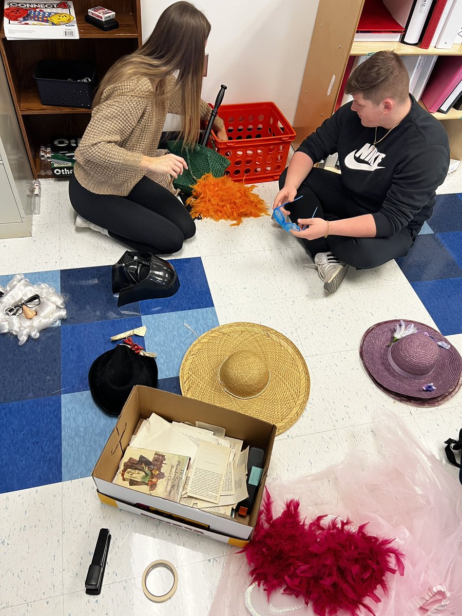 Mrs. Larter’s Statistics Class has helped planned  SO much of this year’s reading competition - from developing the spreadsheets, forms, and surveys to creating an assembly playlist and compiling mystery accessories for our Runway Design Challenge (discarded 📚 pages). TY!