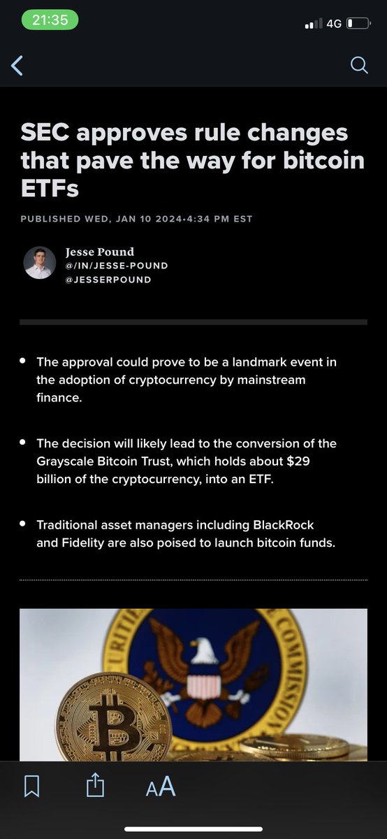 ETF happening 🚀 #BitcoinETF