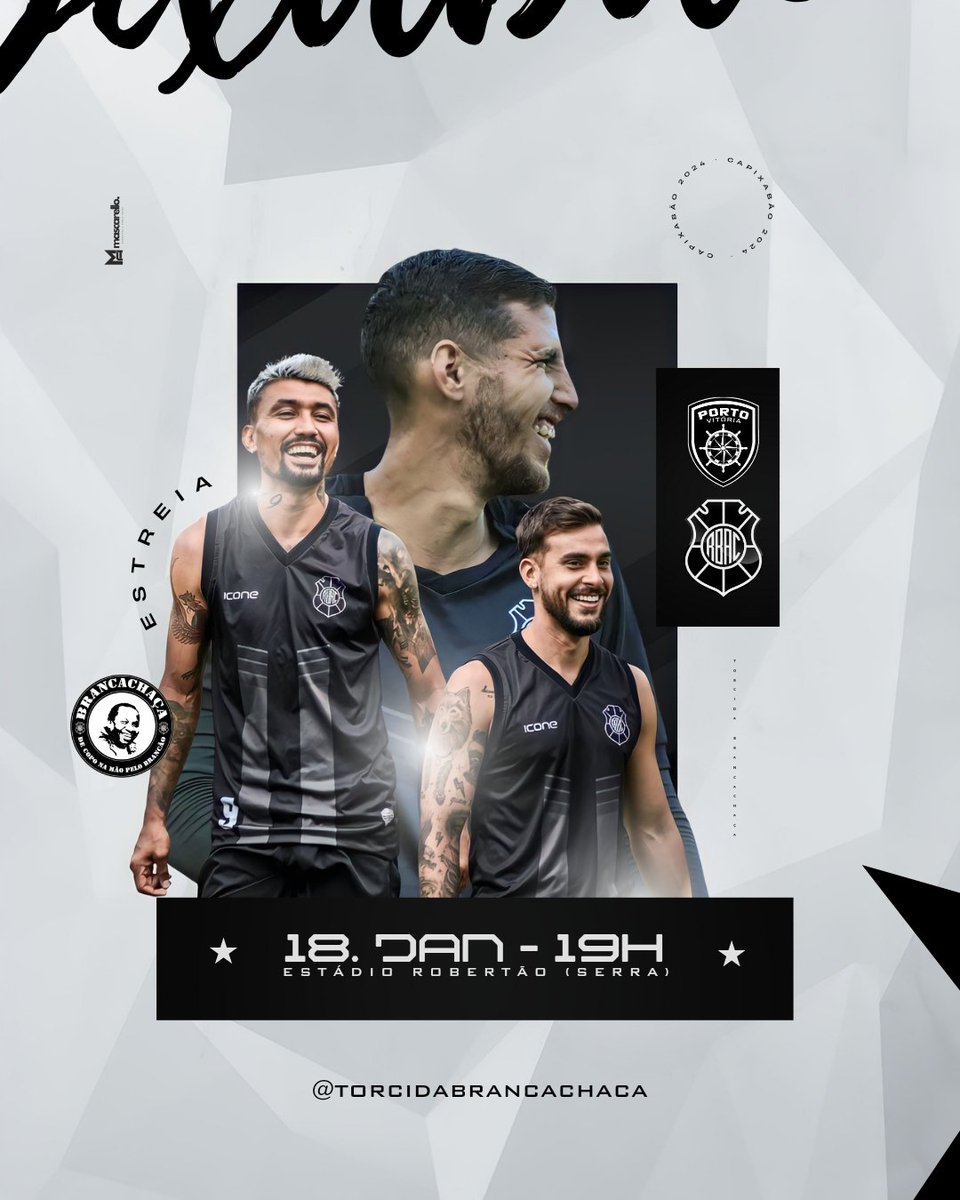 TBrancachaca's tweet photo. Dia 18 é dia de matar a saudade do maior do estado. O brancão vai a campo enfrentar o Porto Vitória pela primeira rodada do capixabão 2024. O jogo acontecerá no Robertao (Serra) às 19h. 
Vamos em busca da vitória pra começar o campeonato com o pé direito. Pra cima brancão! 🏴🏳️ https://t.co/NmQZ5Shm7f