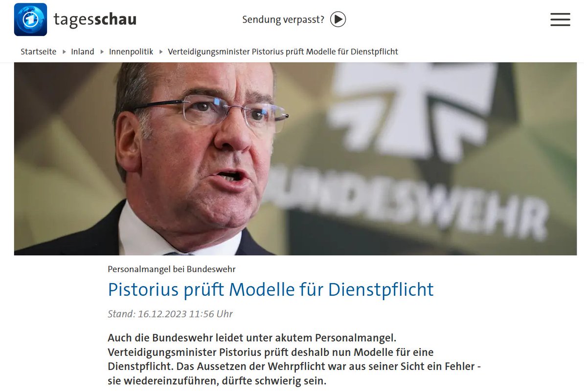 AnjaKober's tweet photo. @JosephusLudwig @miku85335434 Wollen Pistorius und andere nicht auch etwas in der Art, also zumindest Dienstpflicht? Dazu braucht es doch nicht AFd. https://t.co/NtMA7Kw4zj