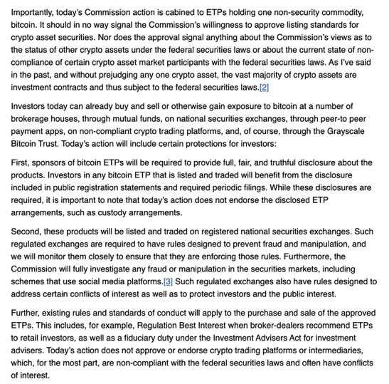 healthy_pockets's tweet photo. 🔥BREAKING🔥

🇺🇸 El presidente de la SEC, Gary Gensler, ACABA DE PUBLICAR una declaración OFICIAL ANUNCIANDO que aprobaron los ETF SPOT de #Bitcoin 🥳🤝

Bitcoin 1 - Gary 0 😉 https://t.co/g8L6H2Rep4