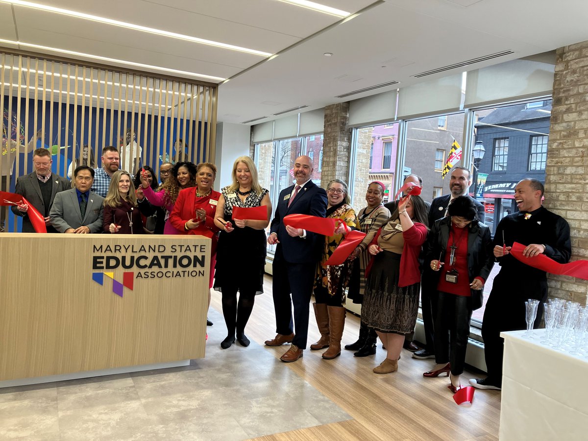 🎉✂️ It's Ribbon Cutting Day at MSEA! Today, we're thrilled to announce the grand reopening of our headquarters building.

✨ To make it even more special, our ribbon cutting coincides with the beginning of the legislative session 🏛️ – talk about perfect timing! 📜