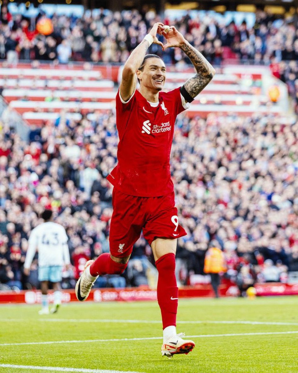 Darwin Nunez has more assists than any other Liverpool player this season 🔥