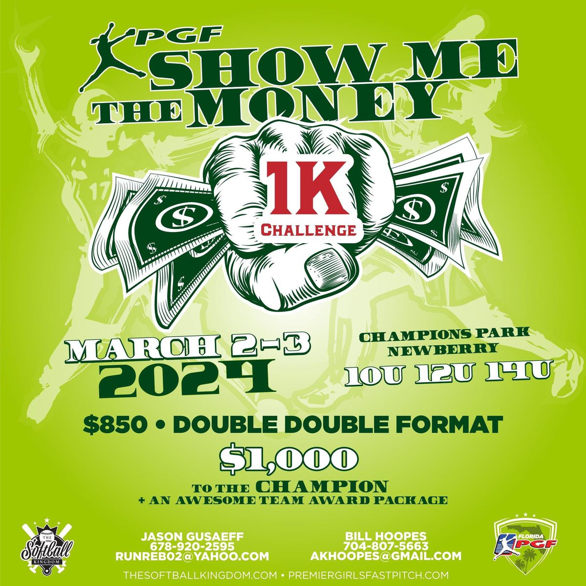 Show Me the Money 🤑 10u… 12u… 14u! Great team list, get signed up ⬇️🥎 premiergirlsfastpitch.com