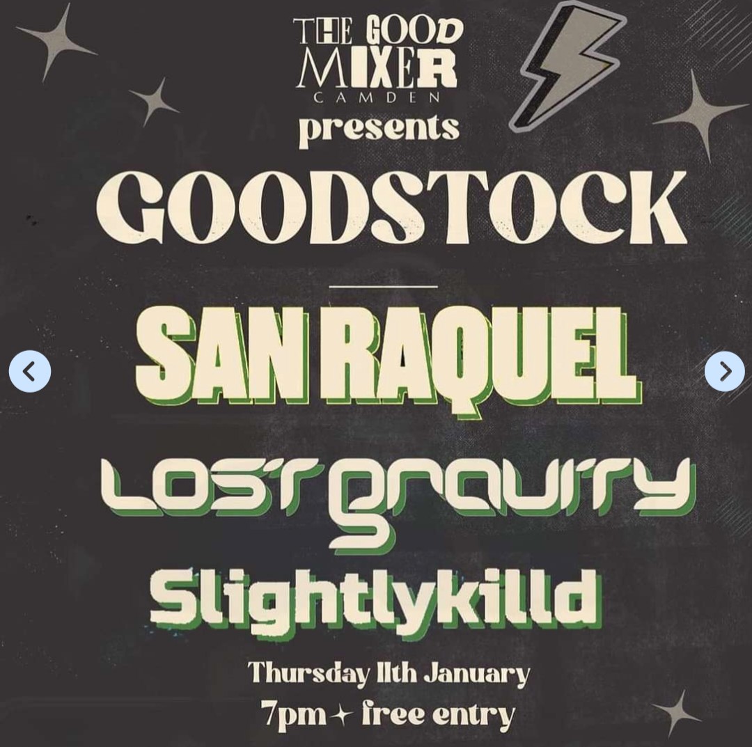 1tobyc's tweet photo. Tomorrow  we are playing in Camden, for our first show of 2024. See you there: https://t.co/lmDz7xClbq.

@SaintRaquel . https://t.co/iNFtj04MAG