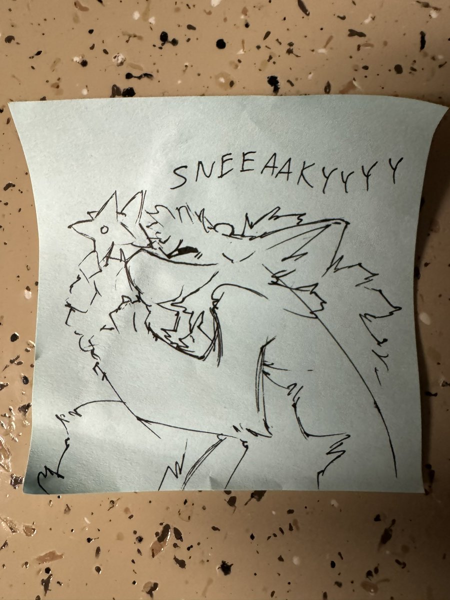 It’s been about two years and I’m STILL finding post-it’s that @TinyDragon_Art left around our place.
