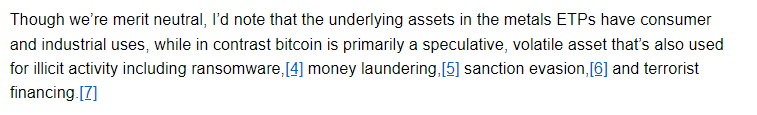 CrypAdvisor's tweet photo. Love this line in @GaryGensler's @SECGov #BitcoinETF statement: https://t.co/B9fybvSHhs