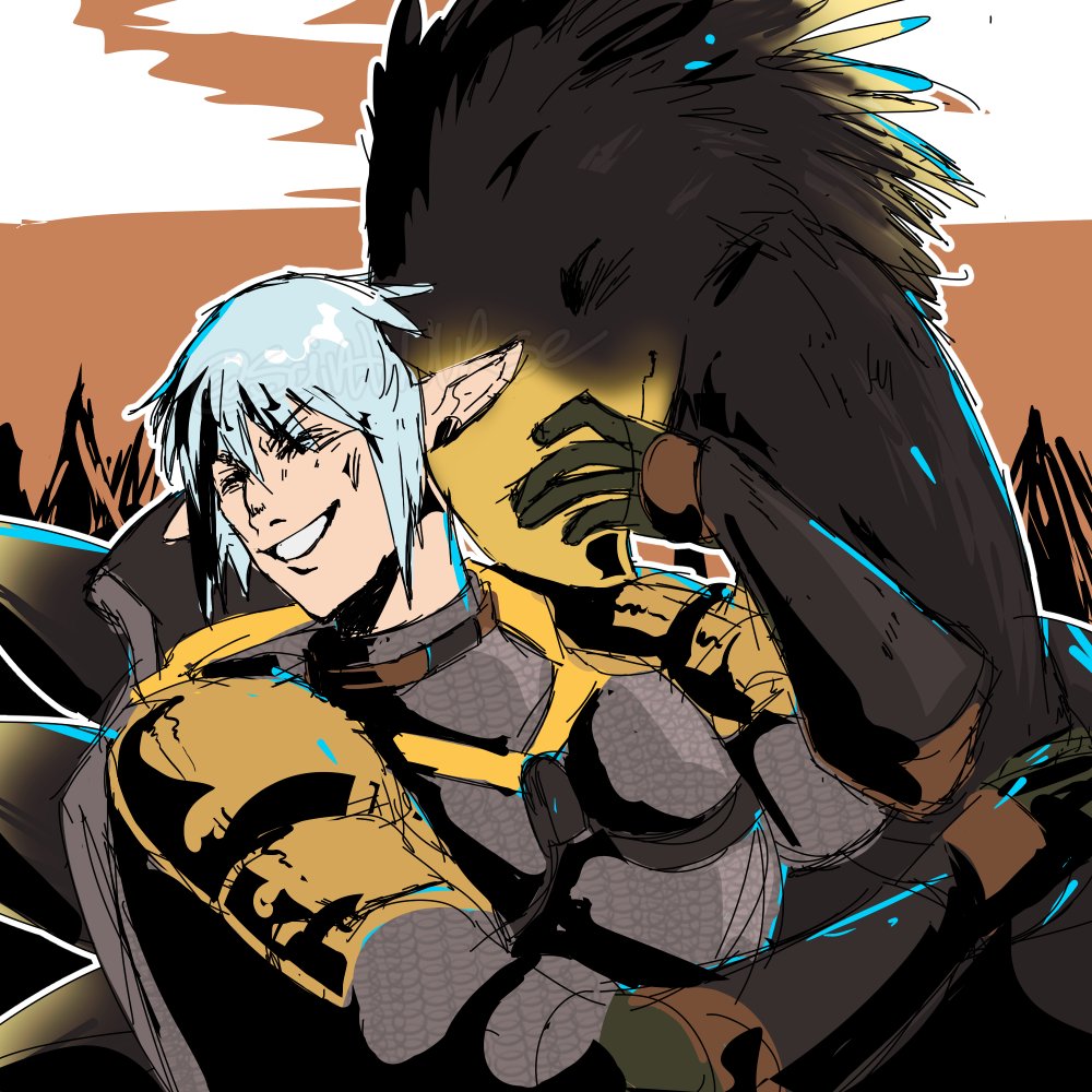 [ request: please, my brother in elfwifery,,,, we need pictures of haurchefant. my family is starving ] jorsefant chocobo