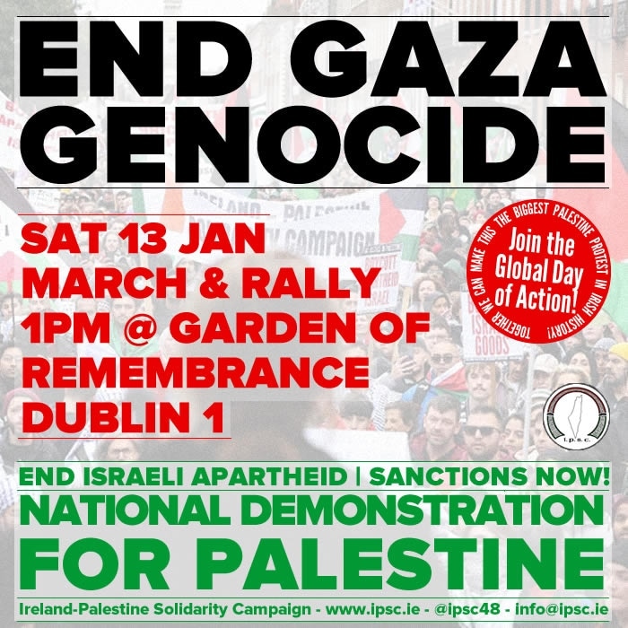 🇵🇸 Are you coming? Are you joining us? Let's show the Palestinian people that we will not be silent, we will not stand by while apartheid Israel commits genocide against them. Let's make Saturday the biggest ever march for Palestine! 1pm Garden of Remembrance 🇵🇸
#GazaGenocide