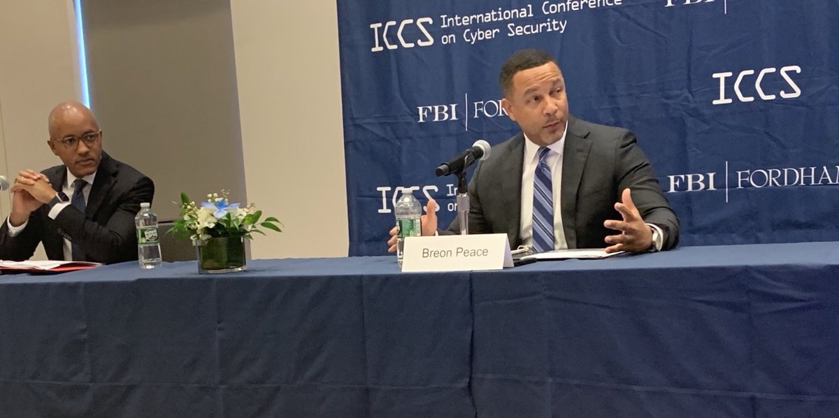 US Attorney EDNY (@ednynews) on Twitter photo EDNY U.S. Attorney Breon Peace and <a href="/SDNYnews/">US Attorney SDNY</a> Damian Williams discussed significant cyber cases and trends in cyber threats yesterday at @ICCSNY the 2024 International Conference on Cyber Security at <a href="/FordhamNYC/">Fordham University</a> EDNY U.S. Attorney Breon Peace and <a href="/SDNYnews/">US Attorney SDNY</a> Damian Williams discussed significant cyber cases and trends in cyber threats yesterday at @ICCSNY the 2024 International Conference on Cyber Security at <a href="/FordhamNYC/">Fordham University</a>