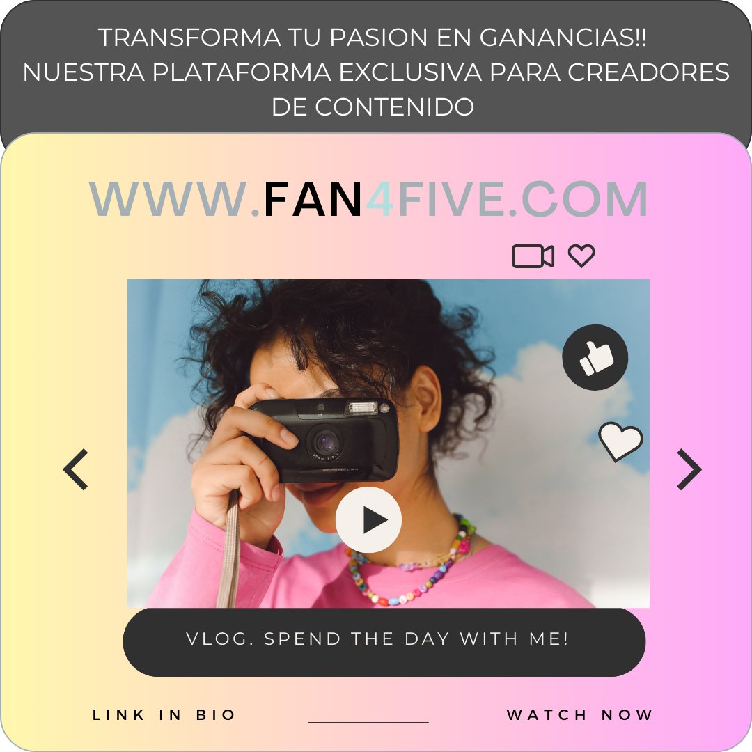 fan4five's tweet photo. @Qdicesss Creemos que tu talento merece ser recompensado, y estamos emocionados de ofrecerte la oportunidad de monetizar tu contenido de una manera totalmente nueva. https://t.co/WwJPSzDwgQ https://t.co/XtZ3GGBMFu