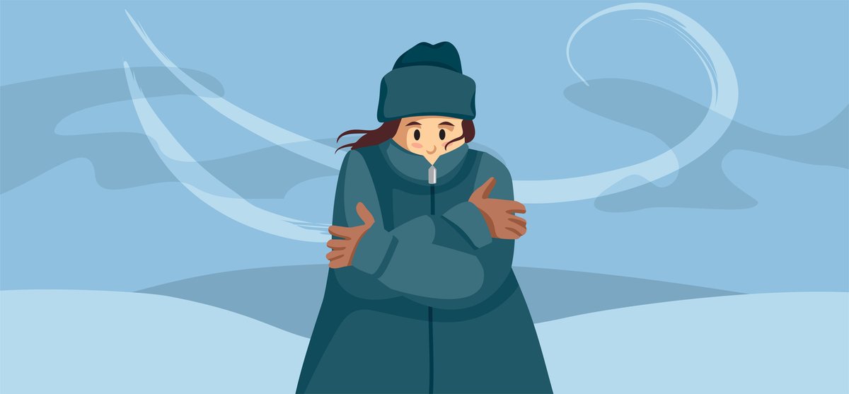 ARTIC OUTFLOW WARNING!   Wind chill value: - 20
Thursday night to Saturday
Hazard: Risk of frostbite and hypothermia.
Arctic air combined with strong outflow winds gusting to 60 km/h will generate wind chill values of minus 20 beginning on Thurs night.
