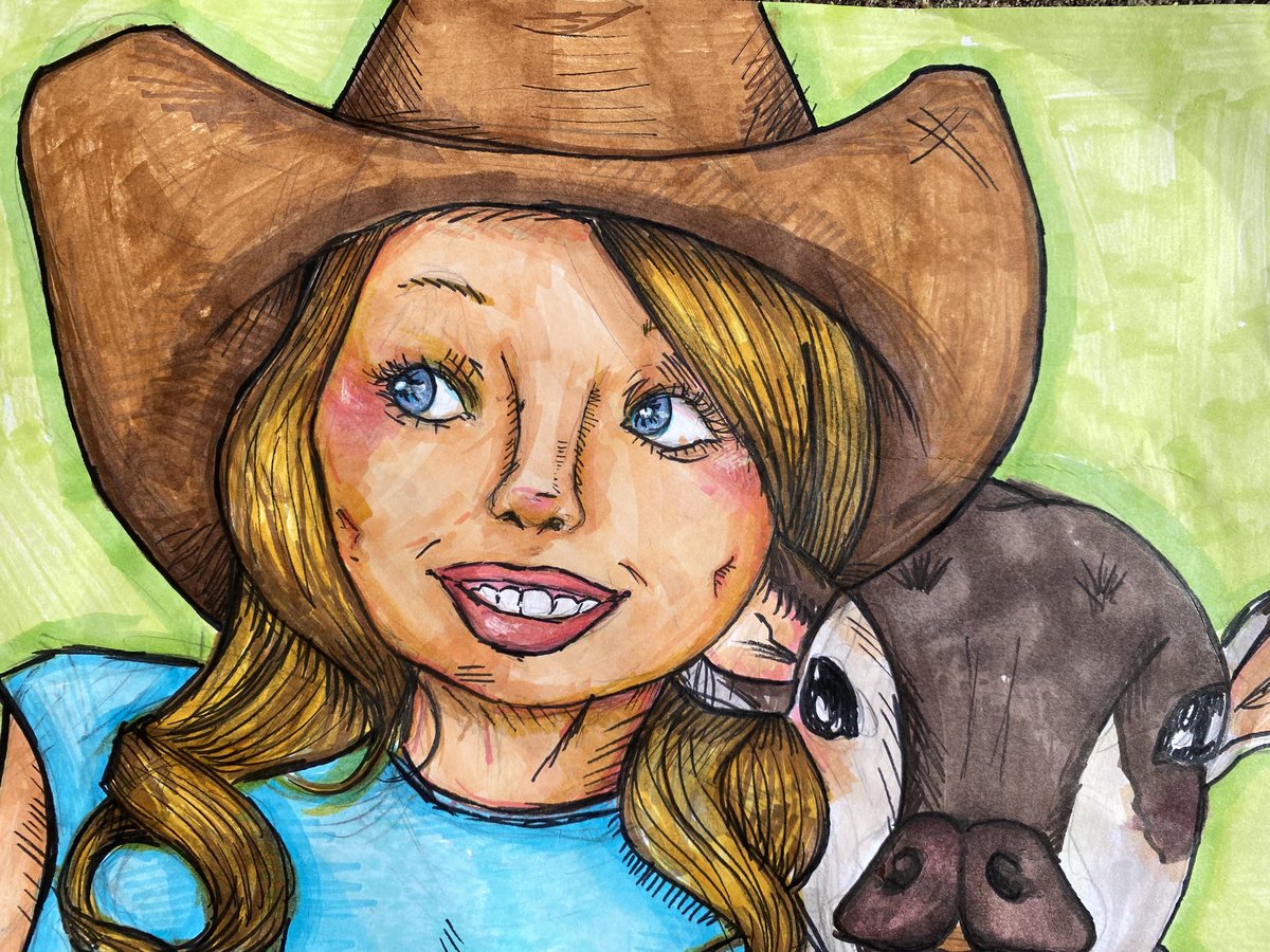 So inspired by my artists’ Rodeo Art ⁦@GLECPVA⁩ ⁦<a href="/chandelart/">Dr. Chandel Hancock</a>⁩ ⁦<a href="/HISDFineArts/">Harlandale Fine Arts</a>⁩