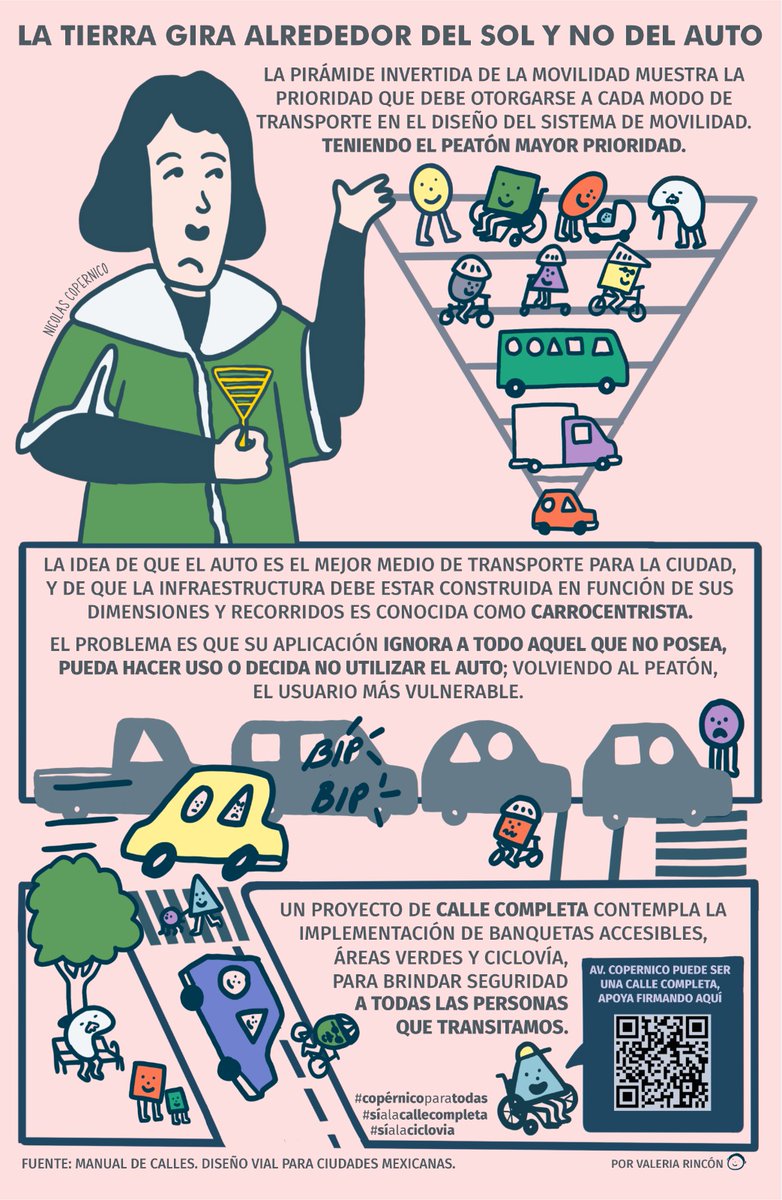 "La Tierra gira alrededor del Sol, y no del auto"
Por una ciudad para las personas y menos cochicentrista 
#CopernicoParaTodas 
#SiALaCalleCompleta
#SiALaCiclovia

Apoya firmando aquí:
sialaciclovia.com/afavor/