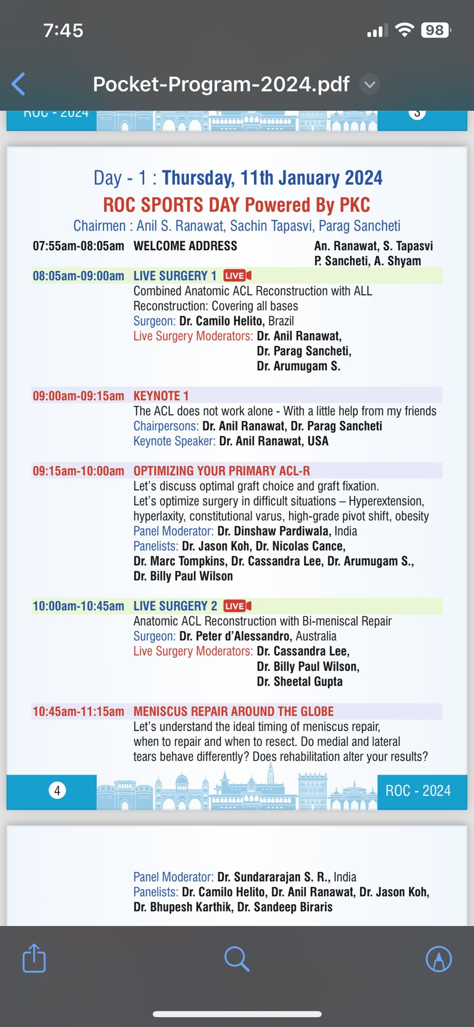 Acl Schedule 2025 Pdf