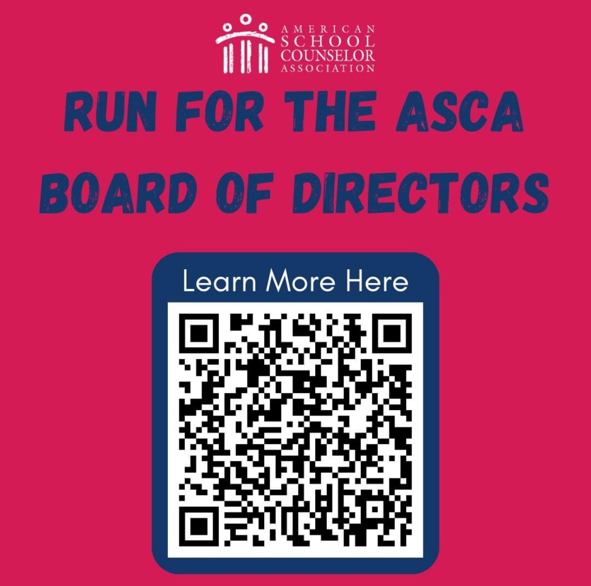 I serve as I love school counseling & the work that we do. The need for leadership & support of the Association is so great as the challenges to our students & education mount. Run for the ASCA Board Apply by Jan 31, 2024. Learn more here: bit.ly/47haa5y #scchat