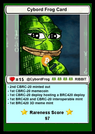 CYBORD $FROG - (CBRC-20) tweet media