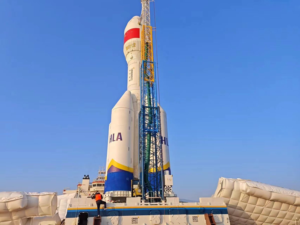 conexionspacial's tweet photo. Esta noche tendremos dos lanzamientos desde China, no están confirmadas las cargas útiles:

03:55 UTC | Ceres-1 de Galactic Energy y desde Jiuquan

05:30 UTC | Gravity-1 de OrienSpace y desde las aguas costeras de China.

Este último, será el vuelo inaugural de dicho cohete. https://t.co/TWTwwoUp5B