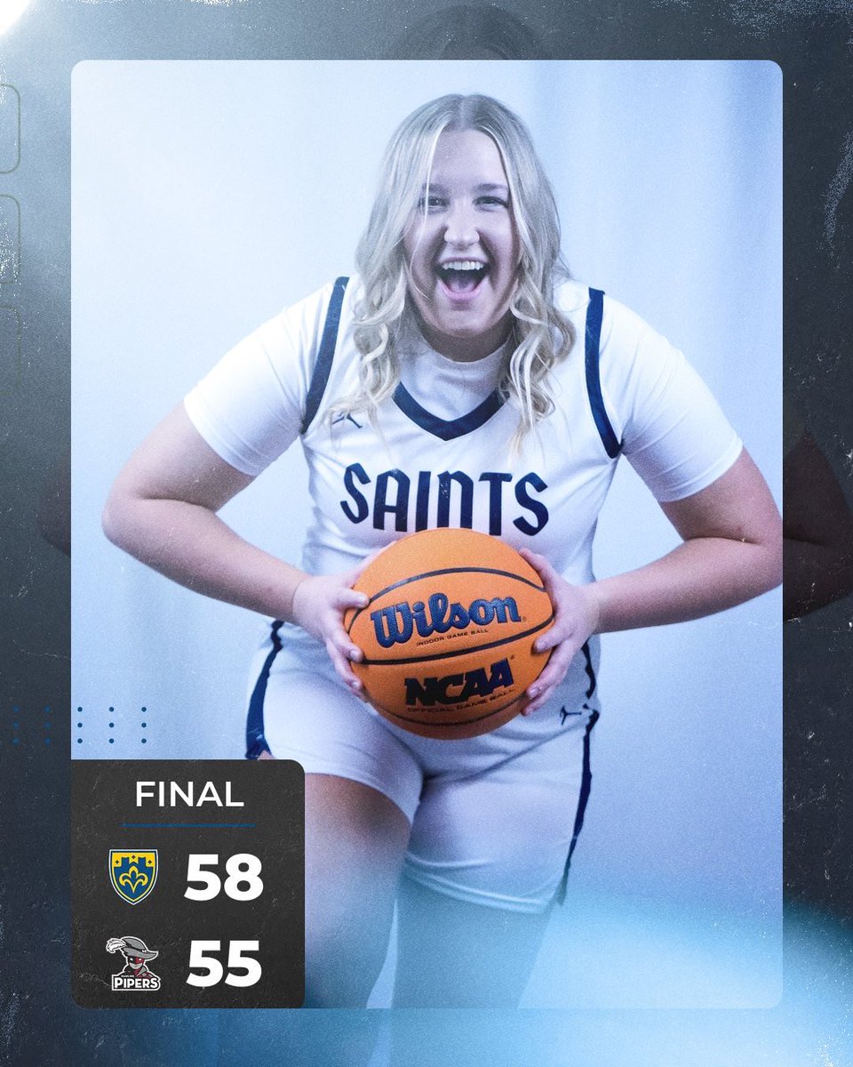 SAINTS WIN!!!

Frase comes in clutch with two late free throws as <a href="/CSSWBBall/">CSS WBBall</a> defeats the Pipers 58-55. #GoSaints