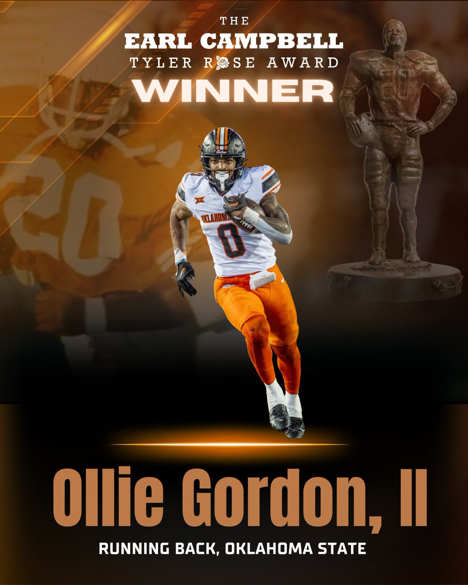 Winner <a href="/CowboyFB/">OSU Cowboy Football</a> RB Ollie Gordon, II (Euless Trinity HS, TX) #GoPokes <a href="/Ollie_Gordon2/">Ollie Gordon</a>