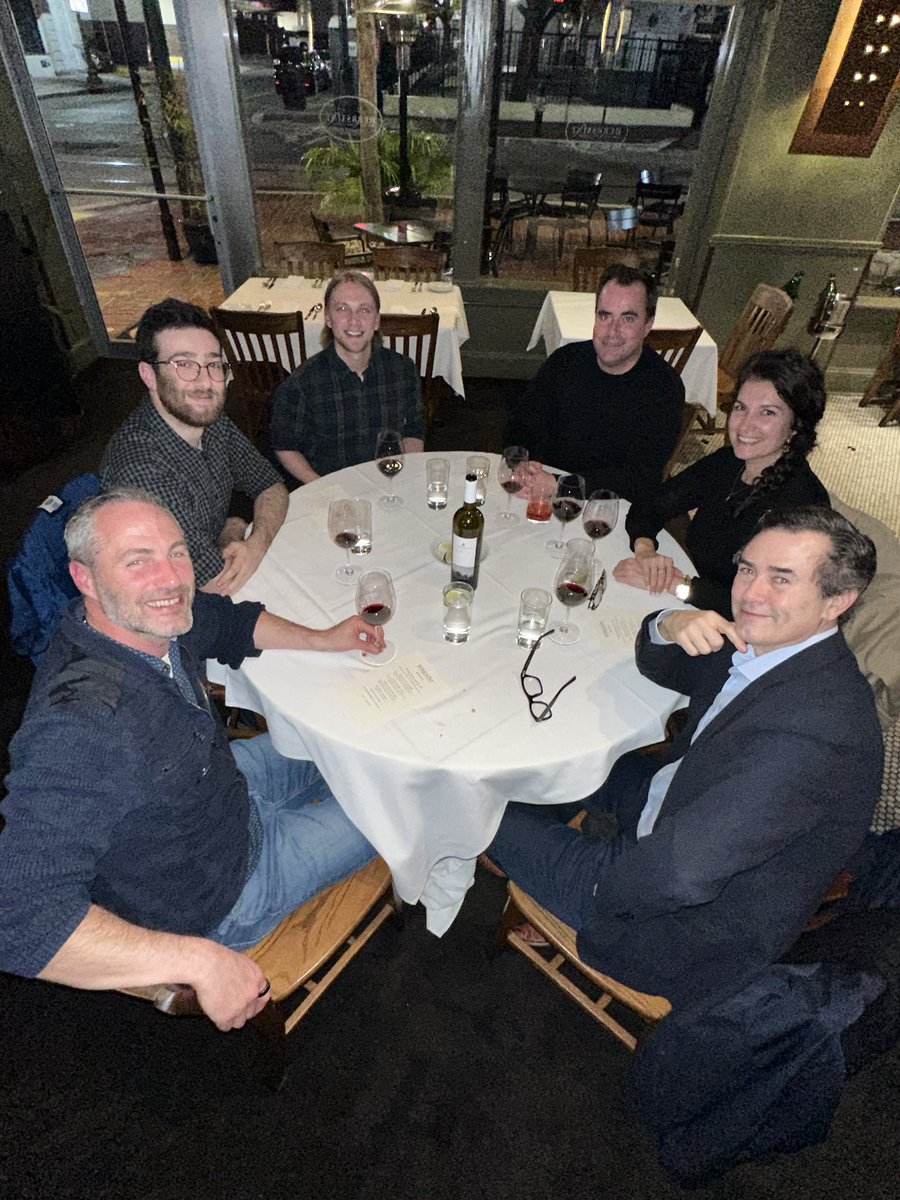 Ori Fox❓ (@fox_ori) on Twitter photo What a huge success for #aasfoodiedinner 2.0. We got <a href="/profjsb/">Joshua Bloom</a>, <a href="/Dr_CMingarelli/">Dr Chiara Mingarelli</a>, <a href="/bjwilli2/">Brian Williams</a>, <a href="/Yoav_Rotman/">Yoav Rotman | יואב רוטמן</a>, <a href="/ggdoubleu/">Gabe Weible</a>! A mix of undergrads, grads, <a href="/NASAGoddard/">NASA Goddard</a>, <a href="/NANOGrav/">NANOGrav PFC</a>, <a href="/XRISM_jp/">XRISM</a>, <a href="/UCB_Astronomy/">Berkeley Astronomy</a>, and <a href="/stsci/">STScI</a>. <a href="/herbsaintdining/">Herbsaint Restaurant</a> #AAS243 What a huge success for #aasfoodiedinner 2.0. We got <a href="/profjsb/">Joshua Bloom</a>, <a href="/Dr_CMingarelli/">Dr Chiara Mingarelli</a>, <a href="/bjwilli2/">Brian Williams</a>, <a href="/Yoav_Rotman/">Yoav Rotman | יואב רוטמן</a>, <a href="/ggdoubleu/">Gabe Weible</a>! A mix of undergrads, grads, <a href="/NASAGoddard/">NASA Goddard</a>, <a href="/NANOGrav/">NANOGrav PFC</a>, <a href="/XRISM_jp/">XRISM</a>, <a href="/UCB_Astronomy/">Berkeley Astronomy</a>, and <a href="/stsci/">STScI</a>. <a href="/herbsaintdining/">Herbsaint Restaurant</a> #AAS243