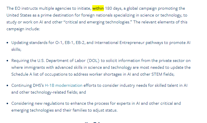 madhavan2020's tweet photo. @StateDept &amp; @TravelGov @USCIS @MandarKasture  for the AI EO signed on October30 "Consider new regulations to enhance the process in AI and an other critical and emerging technologies and their families to adjust status" #greencardbacklog. Will it bring change on EB backlogs? https://t.co/zJc26bzxf1