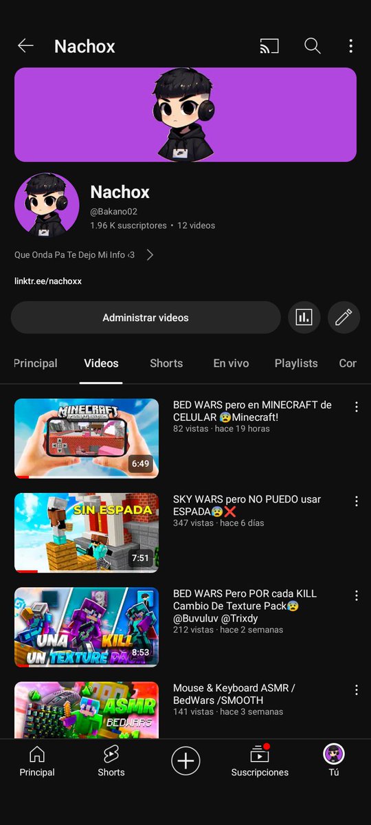 Cada vez mas hermoso el canal🥹💜😍