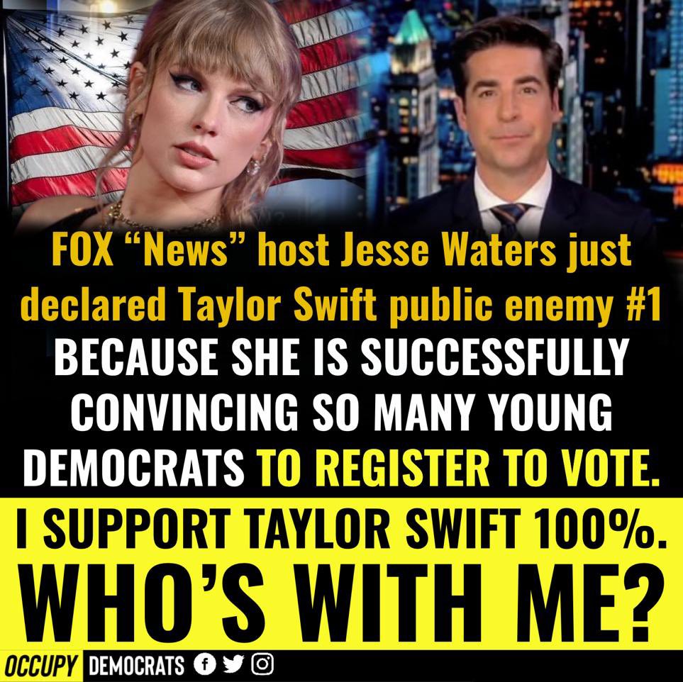 This is not going to end well for FOX’s Jesse Watters… #Swifties