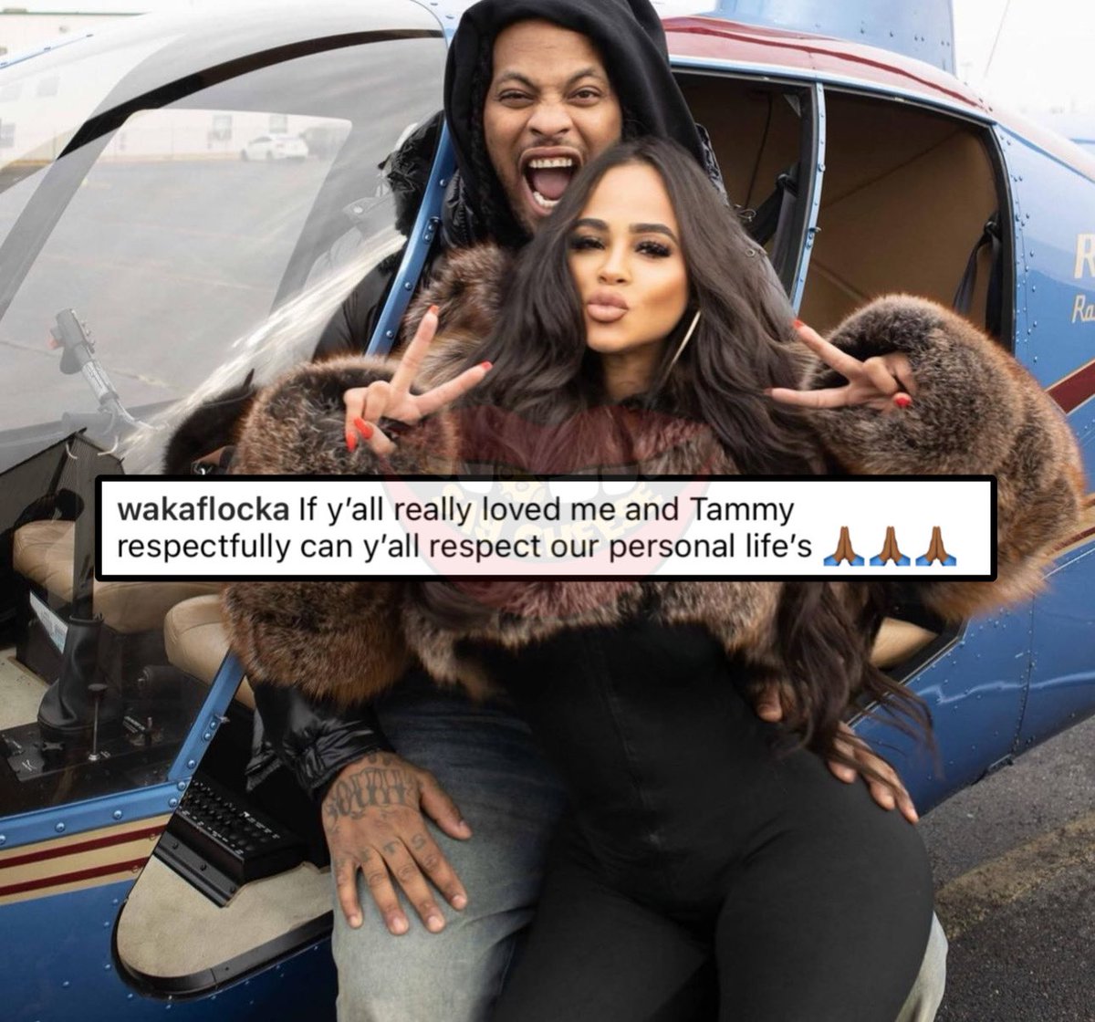 SaycheeseDGTL's tweet photo. Waka Flocka shares photo of him and his new woman on IG: https://t.co/V6NMSzbKDr