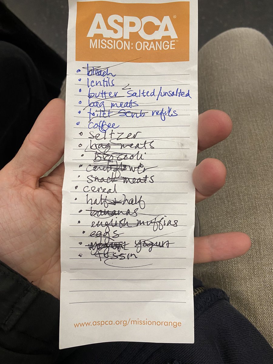elliot_winard's tweet image. Found on F Train this morning going from Brooklyn to Manhattan.  Don’t forget to get your lentils! #subwaynyc #NYC #ftrain #found #aspca