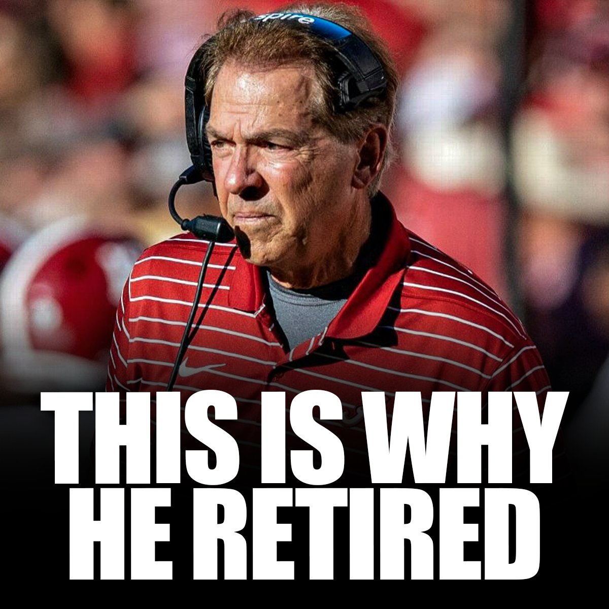 🚨 | BREAKING: Deion Sanders just revealed the real REASON why Nick Saban just retired....

Coach Prime shot commercials with &amp; was around Saban often, so he knew Saban much better than most other coaches. He knew that Saban was retiring soon, but was shocked that the