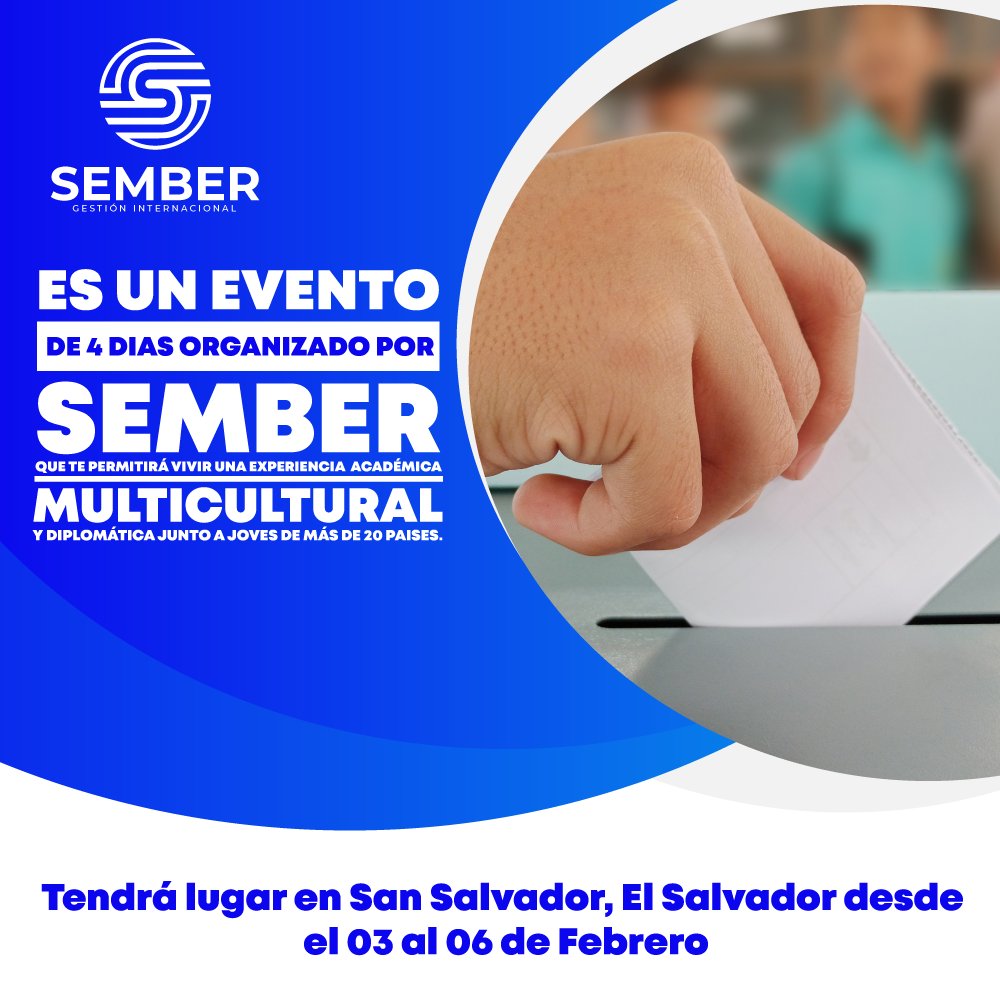 Sembersv's tweet photo. ¿Nos vemos en El Salvador? 🇸🇻

Si tenés alguna inquietud, no dudes en comunicarte con nosotros o visita nuestra página web para mayor información.
 ¡🔗  https://t.co/47cfrZr7jK !

 #sember24 #diplomacia #Internacional #Jornada #elsalvador #liderazgo #talleres #capacitaciones https://t.co/dlfBkA9bdK