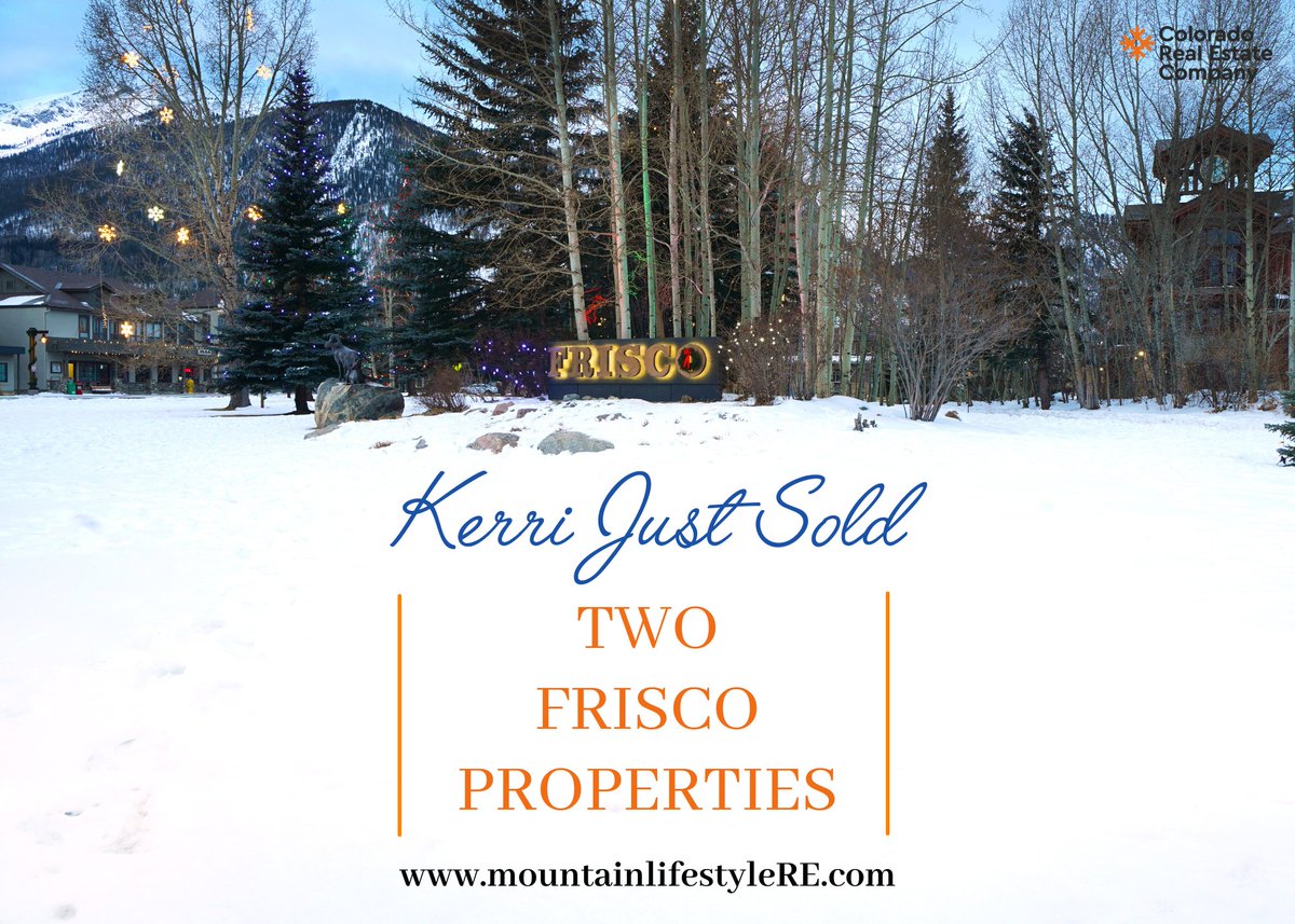 Congratulations Kerri for selling TWO properties in Frisco!  For assistance on Summit County or Colorado Real Estate reach out to Kerri Karcz today! 970-390-2793

#colorado #coloradorealestate #realestate #justsold #frisco #friscocolorado