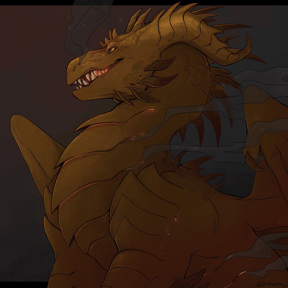 seri_comms's tweet photo. Steaming gold 

My last personal art of 2023 ! https://t.co/ROFCw1lefh