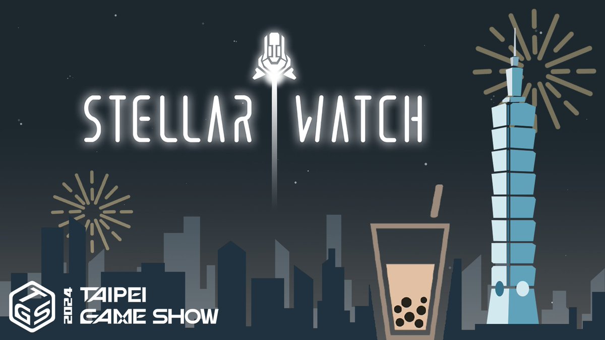 We're excited to be at <a href="/TaipeiGameShow/">Taipei Game Show</a> 2024 for Indie House, Jan 25-28!

Come and see Stellar Watch at Booth S10, featuring our newest demo. Can't wait to meet you there!