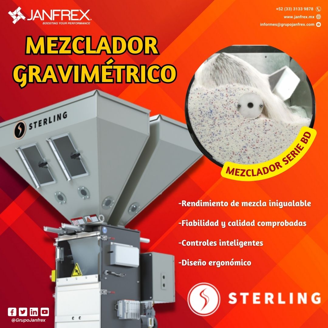 JanfrexMx's tweet photo. Mezcladores Gravimétricos Serie BD 💯 

  Ideales para moldeo, inyección, extrusión, soplado y otros procesos ingenieriles. 🔄 Diseño de fácil limpieza para minimizar cambios de material y maximizar la eficiencia de la máquina♻ 

🌐 Conoce más aquí: https://t.co/CPChO0t0EF https://t.co/EME0Va1nJ7
