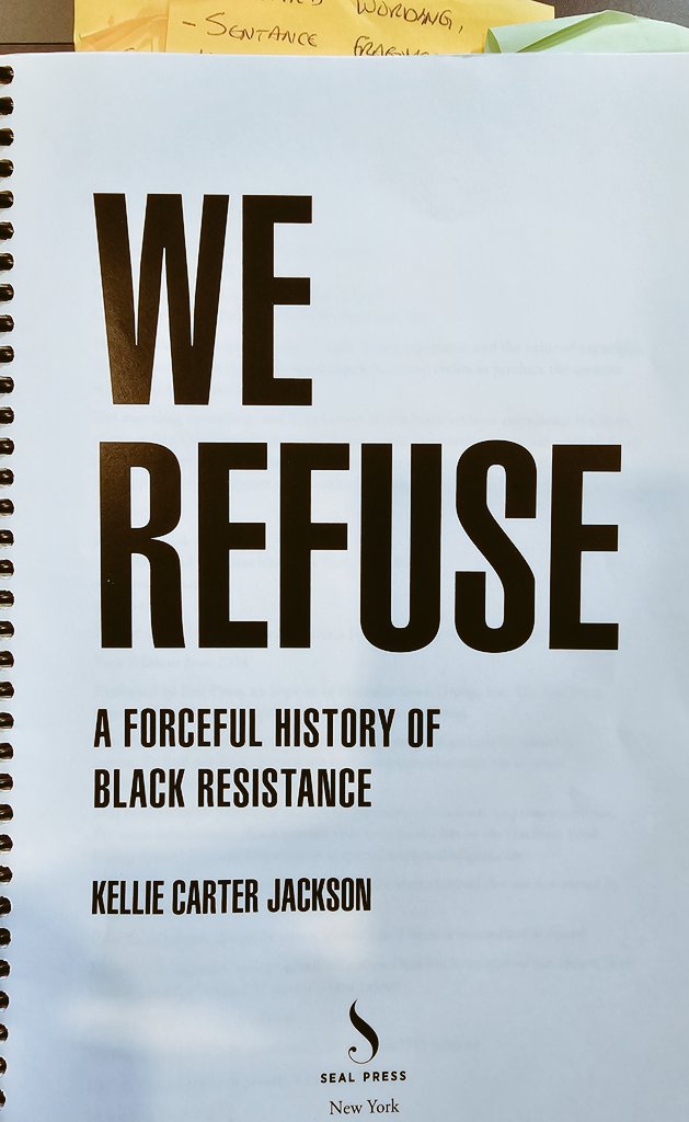 Guys! It's real. It's happening. Copy edits are done. Due out June 4th. Pre-orders available anywhere you buy books! Let's gooooooo! I can't wait for the world to read it! #WeRefuse @BasicBooks @SealPress @thisdaypod @Wellesley @Academe_PR @TanyaMcKinnon1