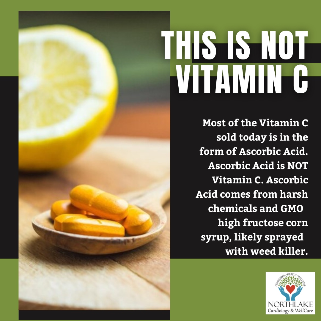 When it comes to Vitamin C, not all supplements are created equal. 🤔 Ascorbic Acid may look like Vitamin C, but it's really a chemical cocktail 🤢 of harsh ingredients and GMO's like HFCS and weed killer! 🚫Say no to fake Vitamin C and opt for the real deal instead. #VitaminC...