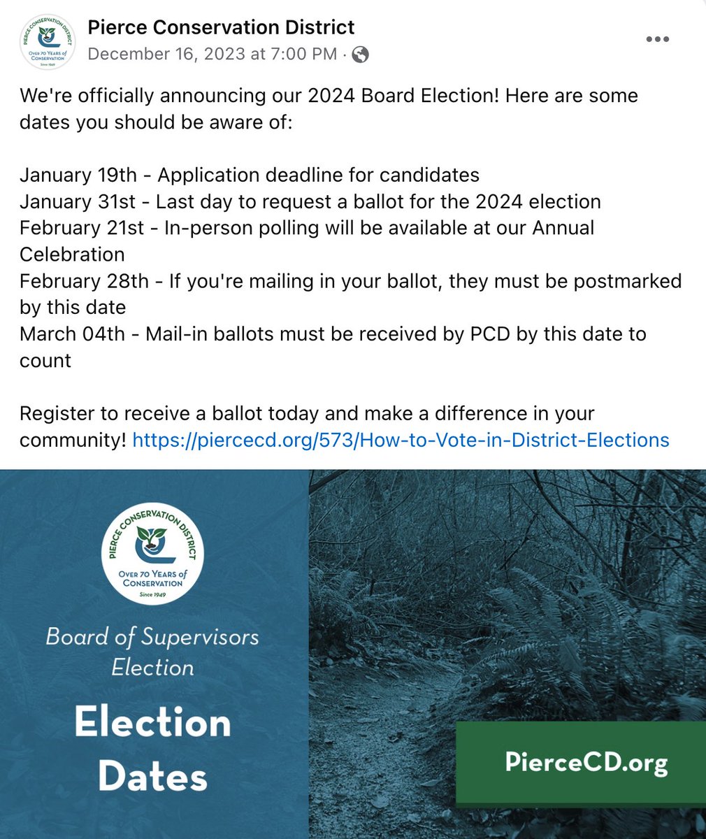AmmannJ's tweet photo. Important dates. https://t.co/hmNne1Kx7V

#PierceCounty #Tacoma #Puyallup #UniversityPlace #GigHarbor #Fircrest #BonneyLake #Lakewood #Buckley #Dupont #Orting #Steilacoom #Sumner #Edgewood https://t.co/MKZHtT83Tn