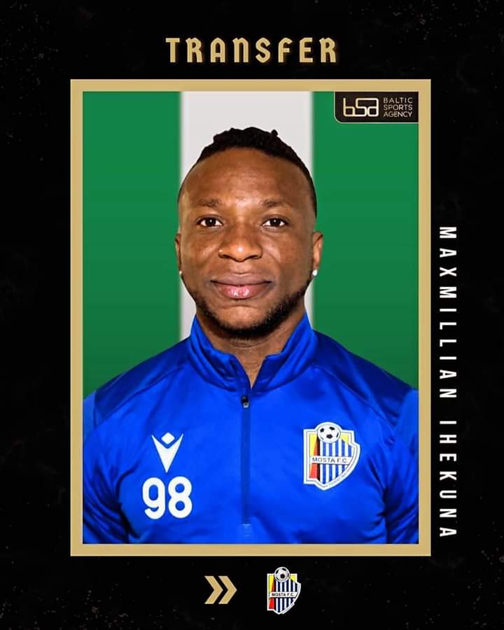 YouAndFootball's tweet photo. Nigerian U23 national team central midfielder Maxmillian Ihekuna moves to the top division of Malta joining Mosta FC. #teamBSA ⚽️👊 https://t.co/NklSUjo3fr