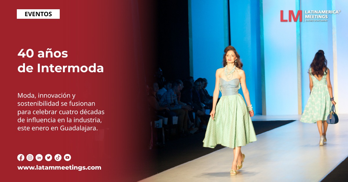 meetlam_'s tweet image. Intermoda cumple 40 años siendo la exposición de negocios más grande de Latinoamérica y en su edición de aniversario se llevará a cabo en Guadalajara. ✨   

¿Quieres saber más? 👉🏻 latammeetings.com/index.php/noti… 

#Intermoda #Guadalajara #Moda #Innovación #Industria #Eventos