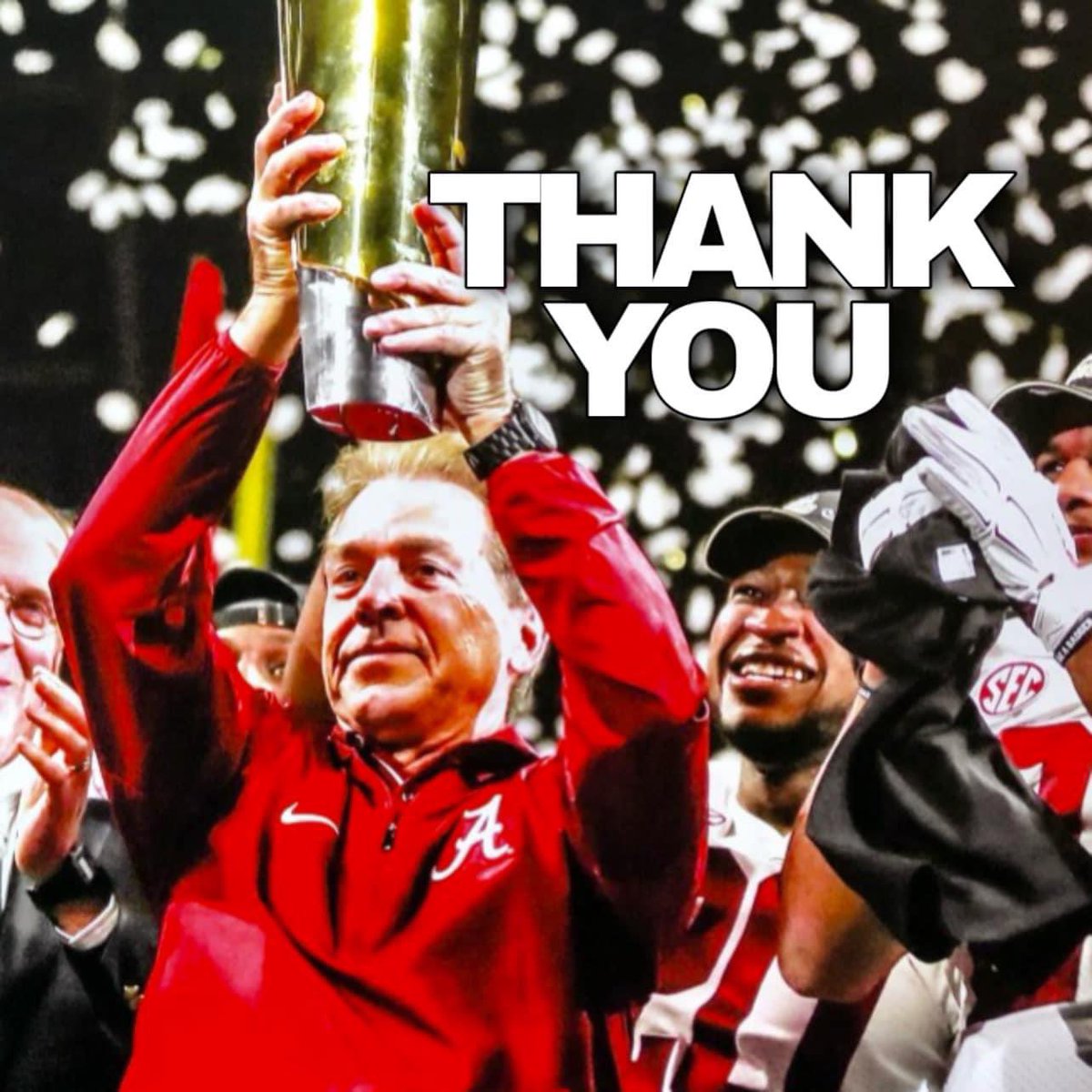 87Royalty's tweet photo. 🥺 #TheGOAT #RollTide #ThankYouSaban  #NickSaban  #CoachSaban #CrimsonTide #Alabama #UofA https://t.co/5mm8OdcDJf