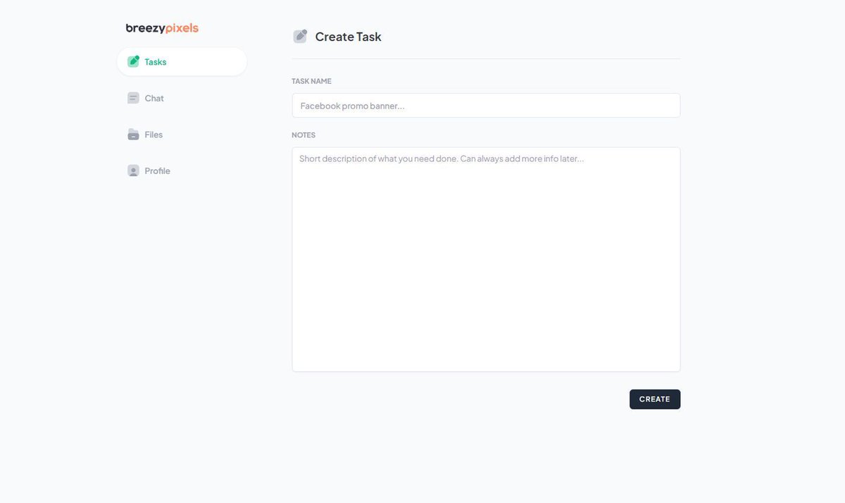 BreezyPixels's tweet photo. Day 10 of 100: Building my agency to $1M/year, inspired by @BrettFromDJ
Creating tasks is simple and easy. No complicated forms needed!
#buildinpublic #freelance #uiuxdesign #productize https://t.co/JgZC6UkLU9