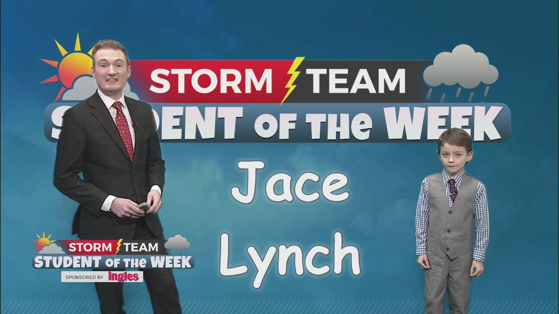 AWilliamsWX's tweet photo. Meet Jace, this week's sharp-dressed Storm Team Student of the Week. He's from Bristol, TN, and loves the weather! #STEM #weathereducation #localstudents #community
https://t.co/WonIu2L9ai https://t.co/UqdGM2nbkl
