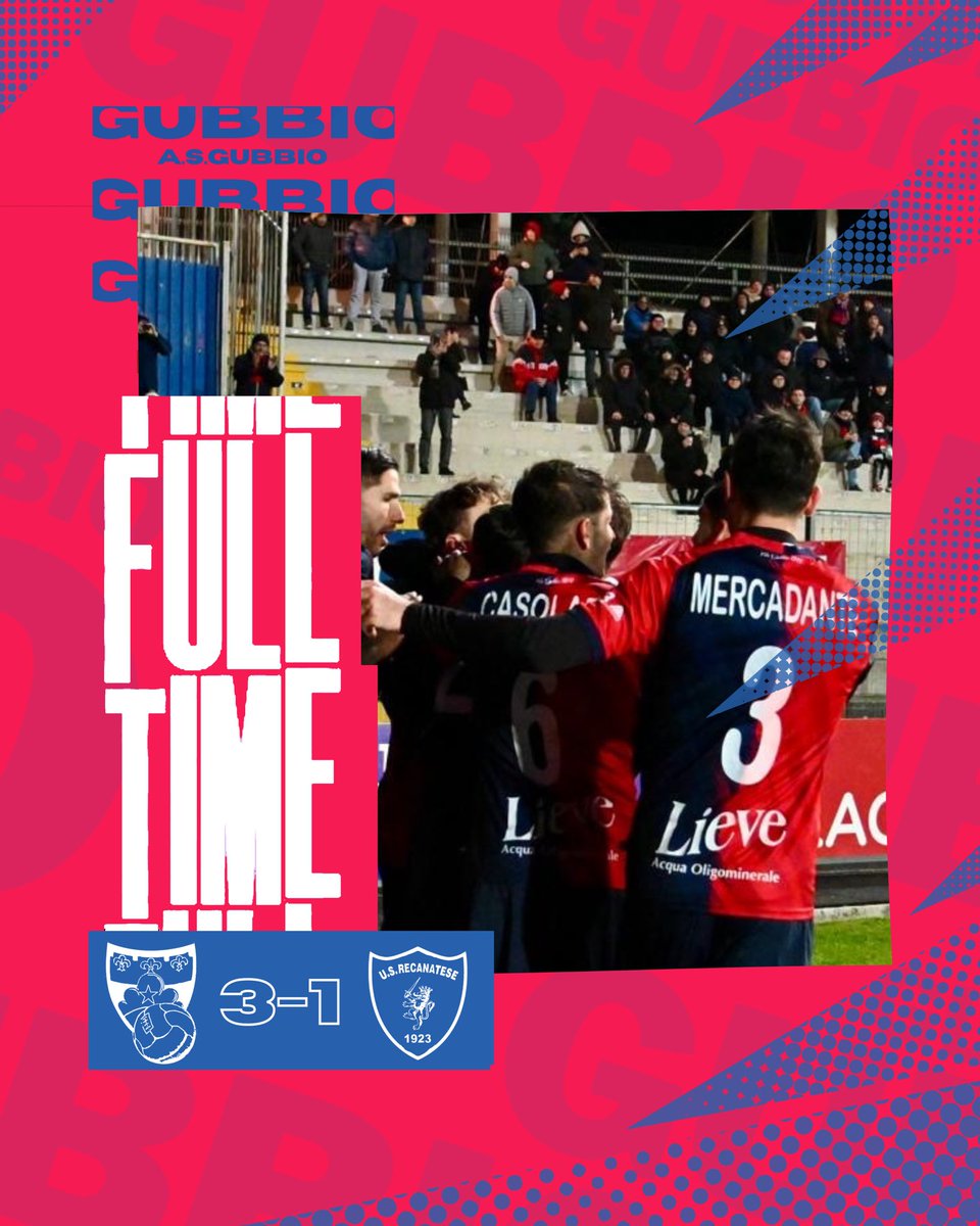 🔴 ⒻⓊⓁⓁ ⓉⒾⓂⒺ 🔵

🔚 | TRIPLICE FISCHIO 🏆

Finisce qui la sfida del Pietro Barbetti 🏟
Grandi ragazzi!!! 🔴🔵🐺

#GubbioRecanatese 3️⃣-1️⃣ #ForzaGubbio