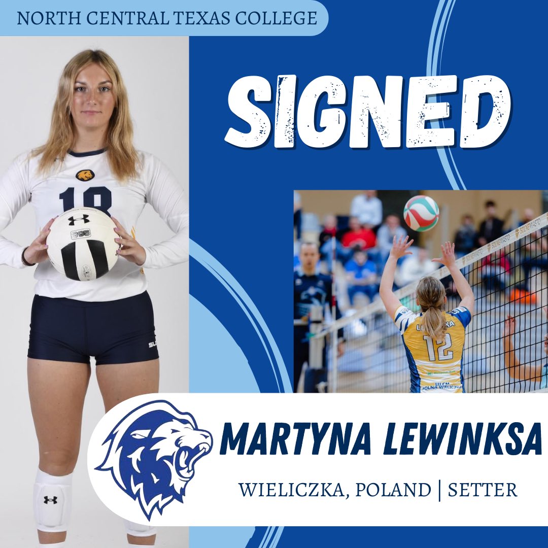 SIGNED✅ Martyna Lewinska is joining the lady lions this spring🤩

Welcome to the lion family!🦁💙

#GOLIONS #NCTCVB24 #LIONFAMILY