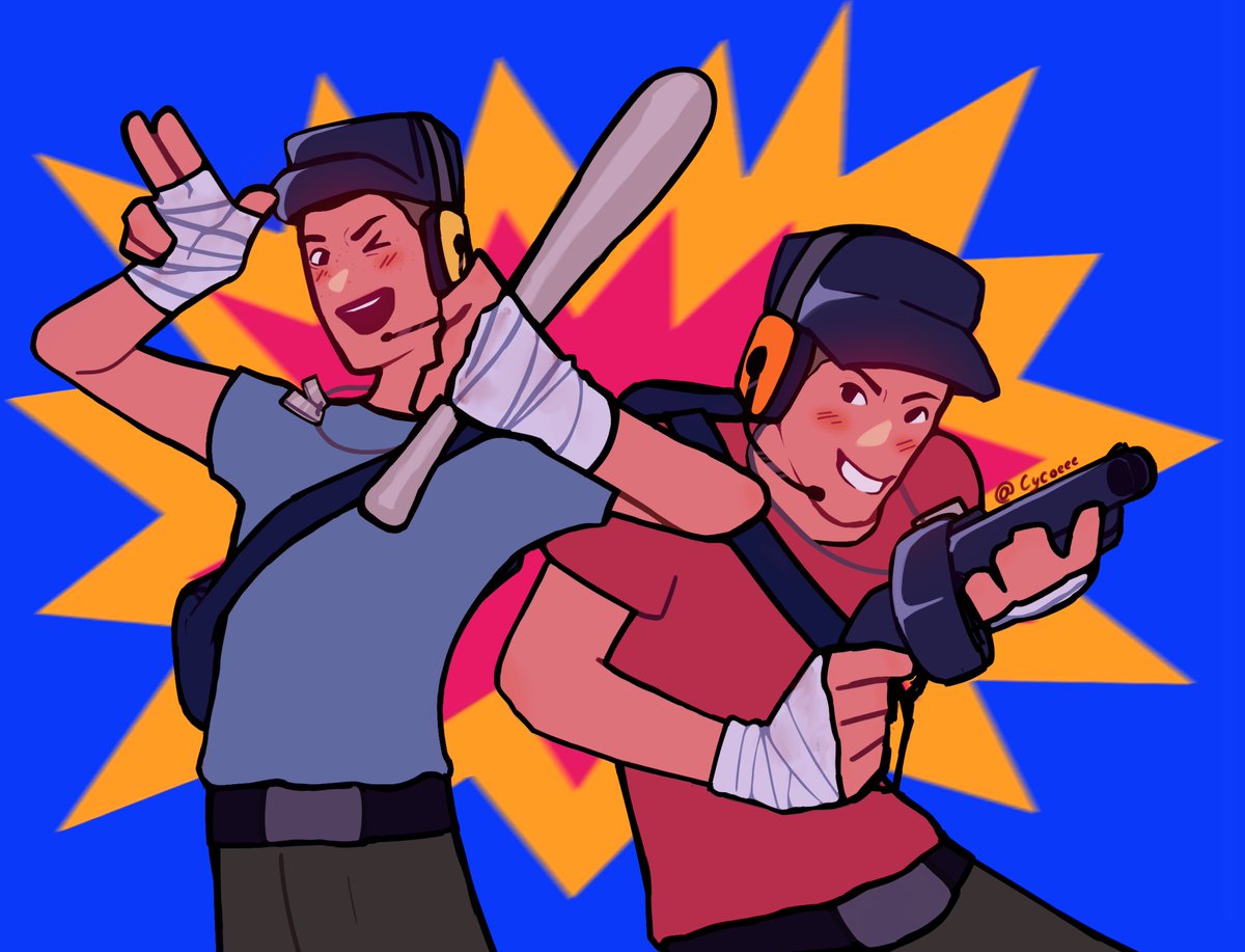 Cycoeee's tweet photo. :D
#tf2scout #TF2fanart https://t.co/fAY7wmjdek